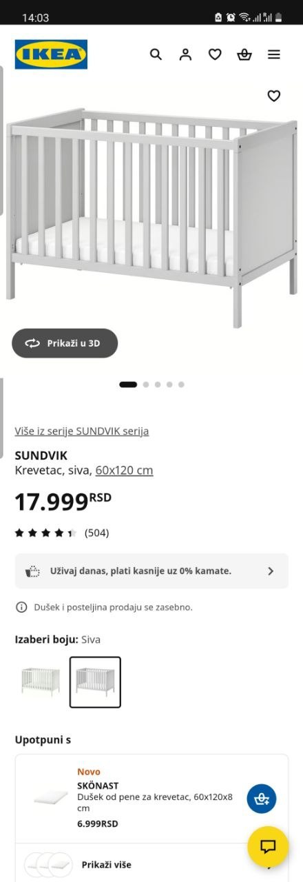 krovatku Sundvik photo 3