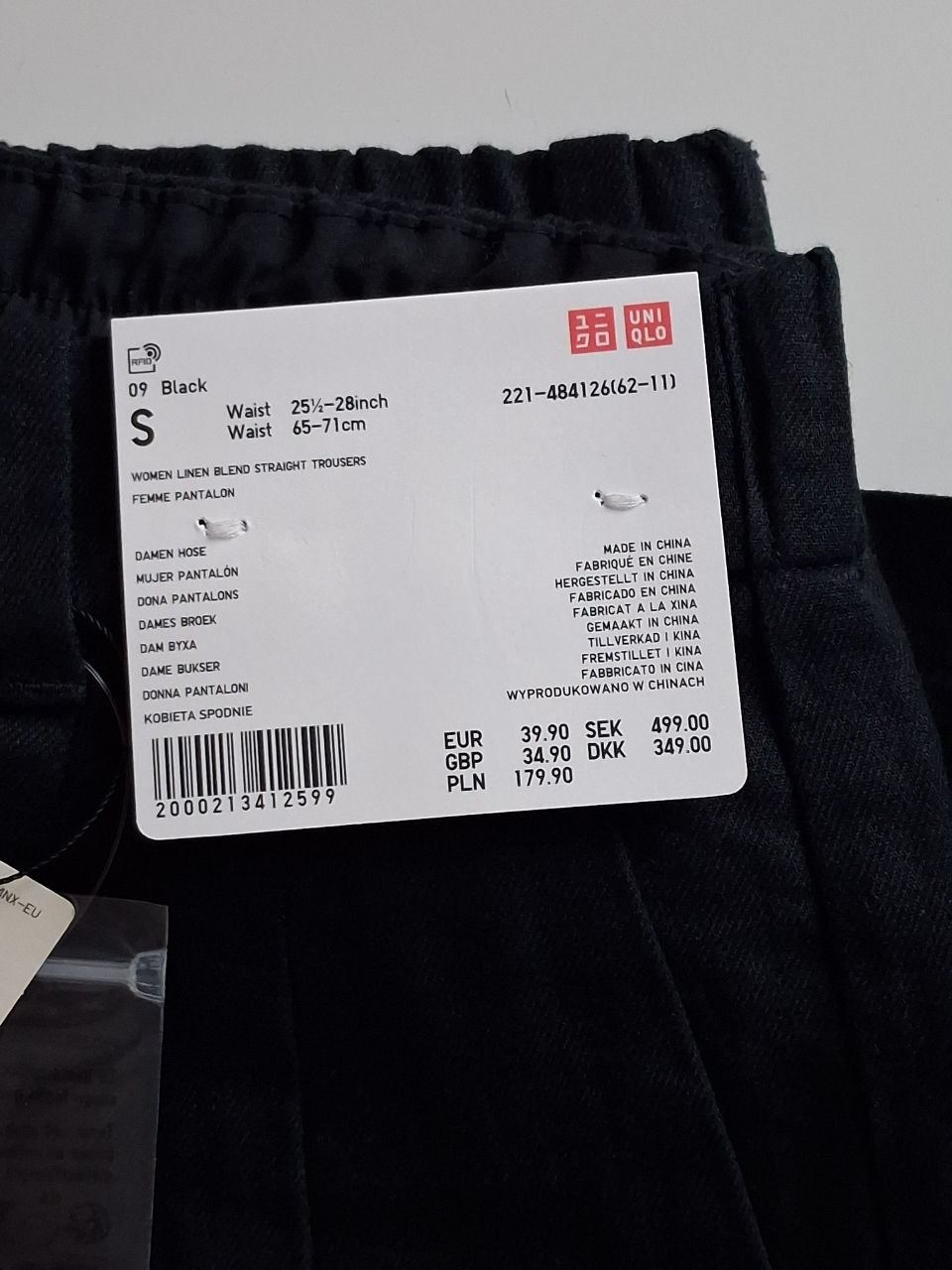 Linen mezhevi ravni pantaloni photo 3
