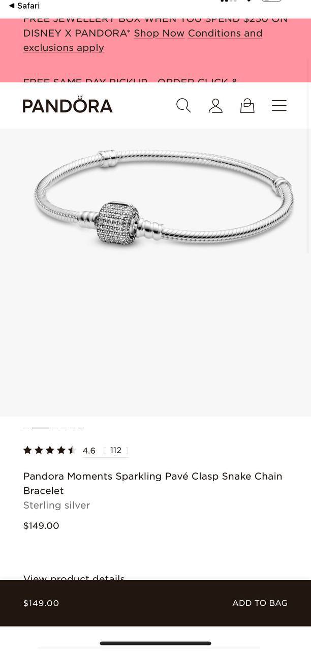 Pandora bracelet