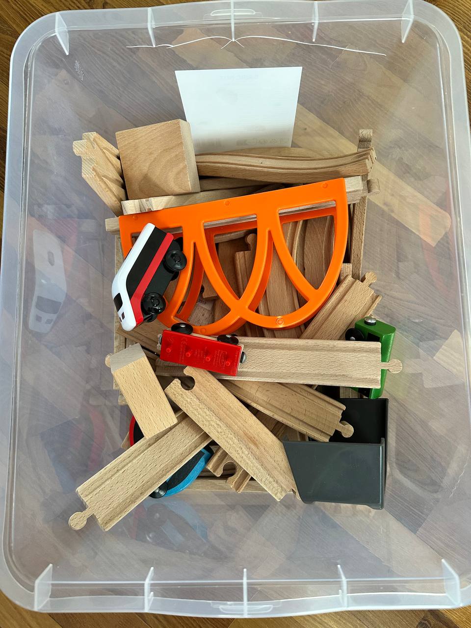 Drvena železnička puzalica ikea lillabo