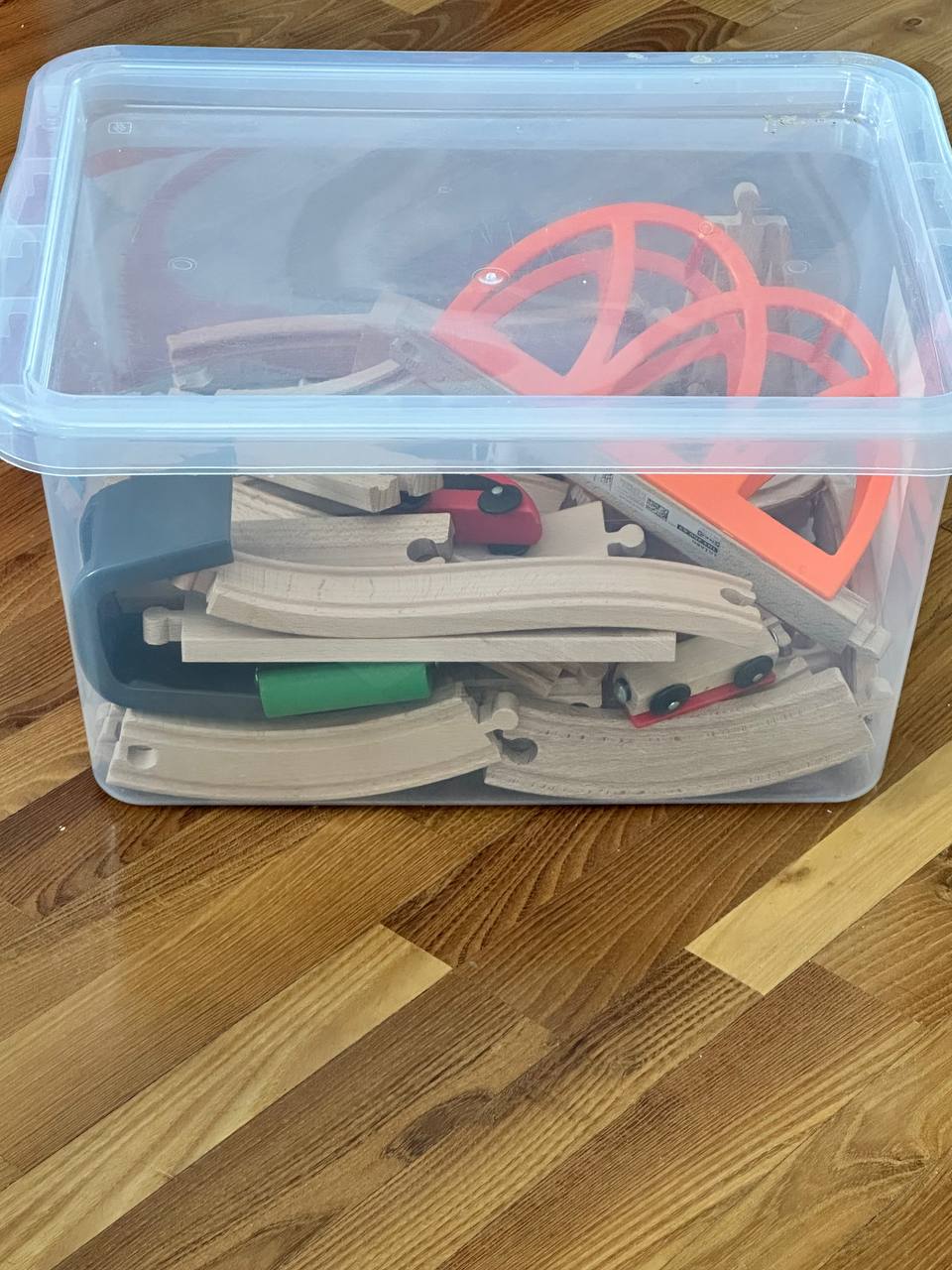 Drvena železnička puzalica ikea lillabo photo 2