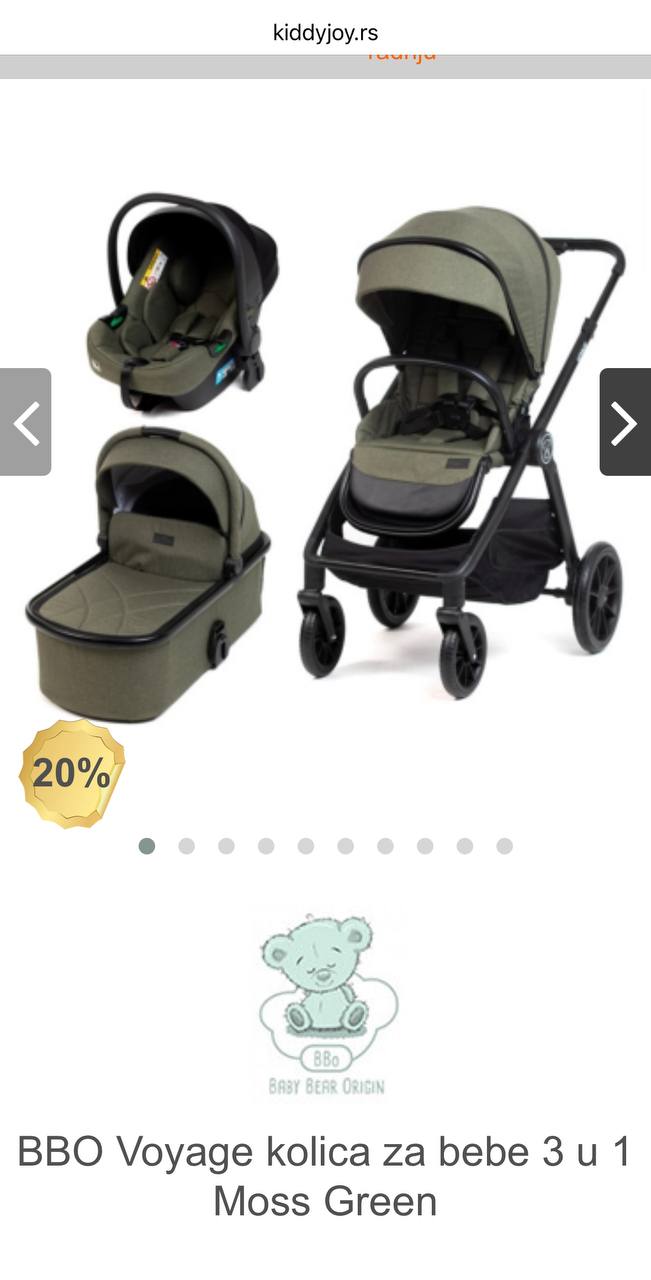BBO Voyage 3 in 1 stroller