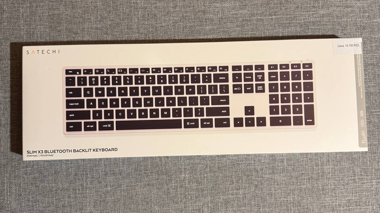 Bluetooth tastatura Satechi Slim X3 photo 2