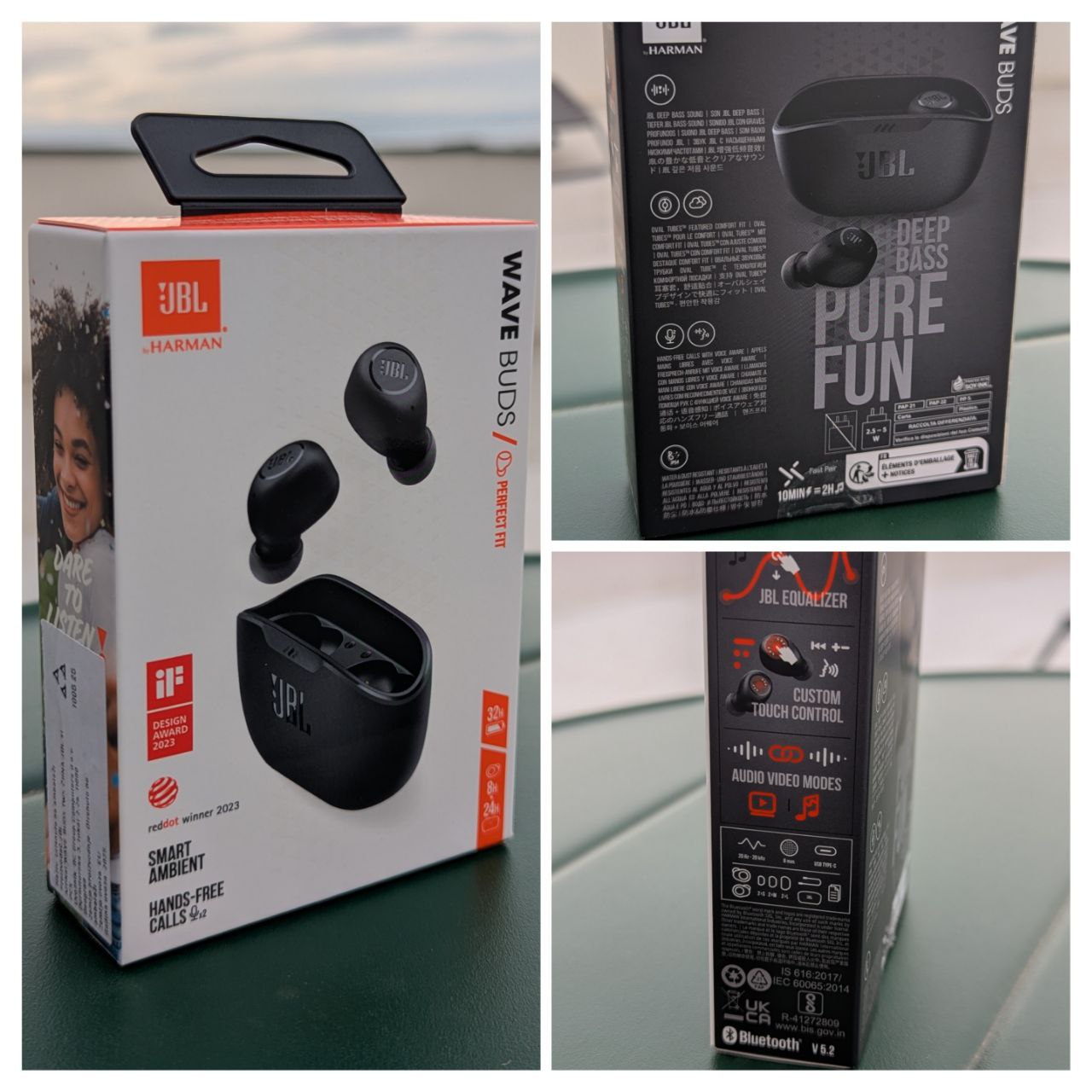 JBL Wave Buds Bluetooth 5.2 Earphones