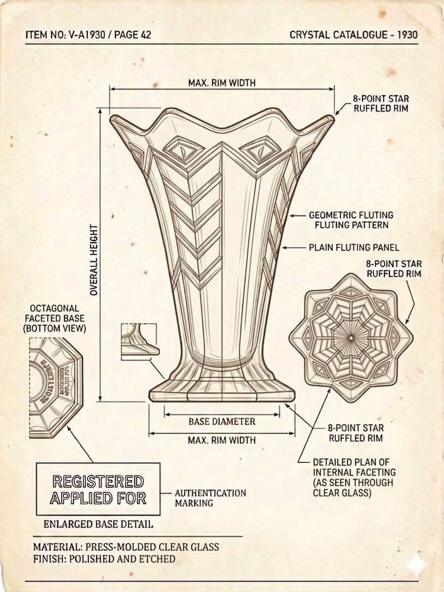 Vintage Art Deco vase photo 5