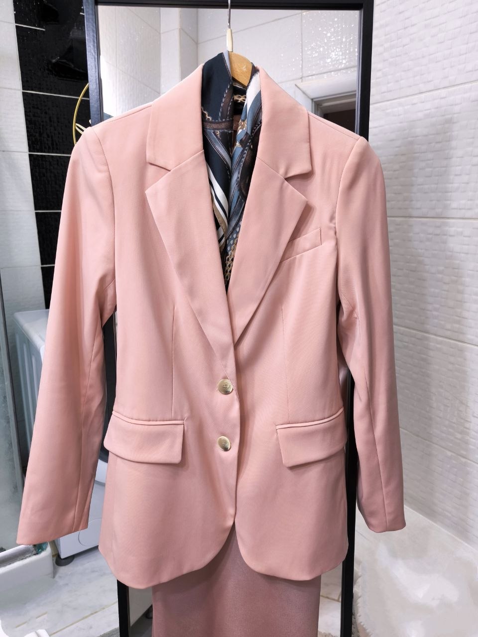 Blazer in dusty rose shade photo 6