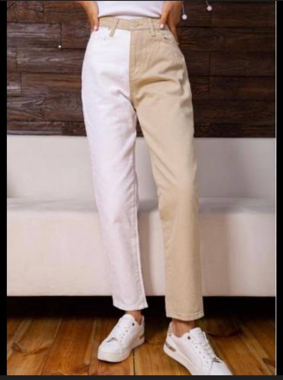 Джинсы Color Block от Topshop photo 2