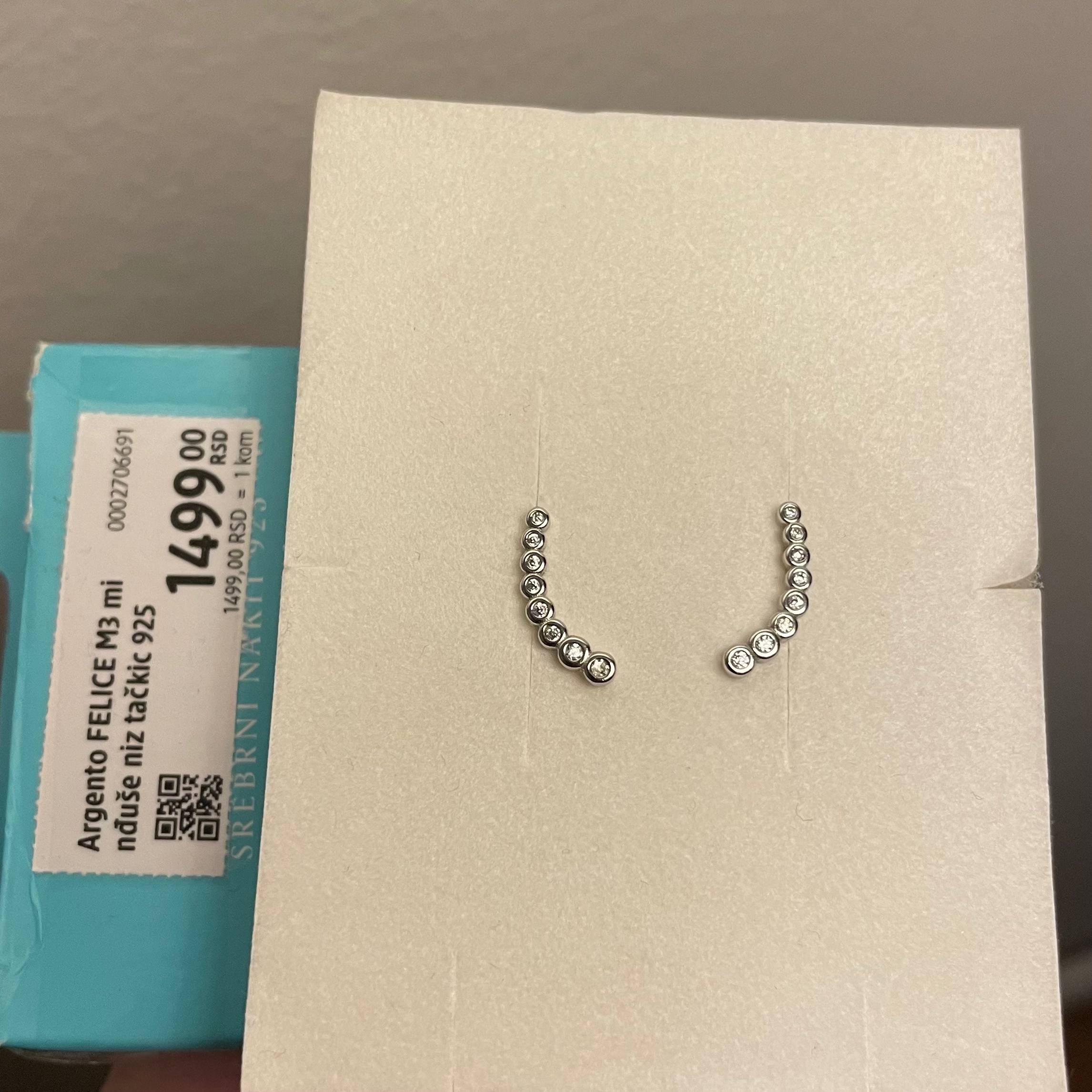 Ureće naušnice 925 sterling
