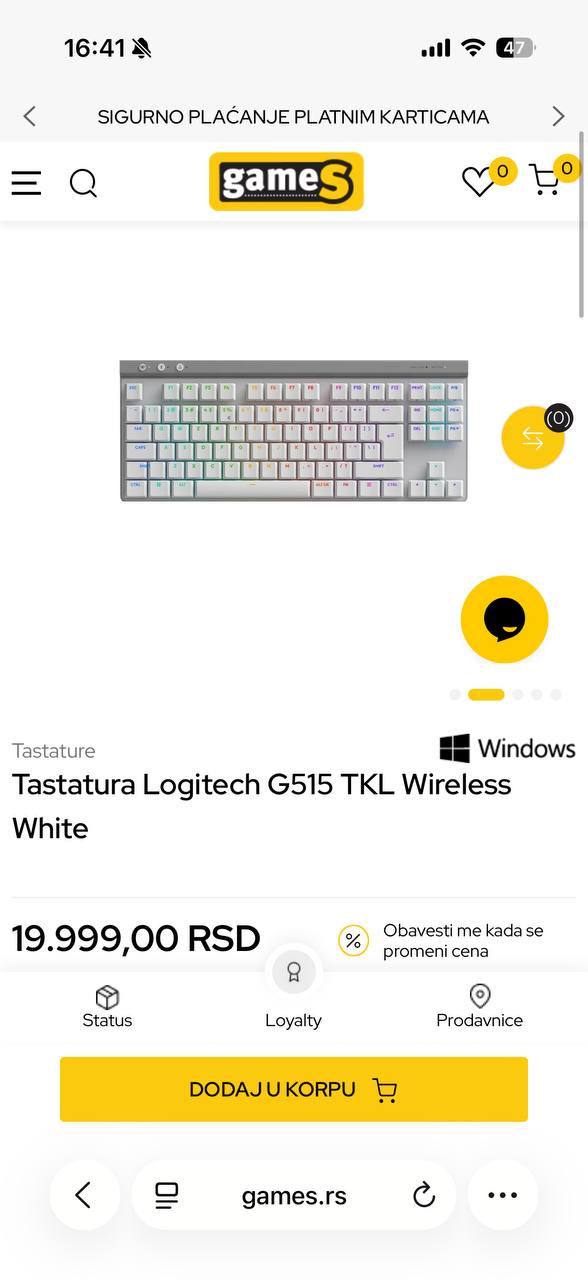 LOGITECH G515 Lightspeed TKL photo 2
