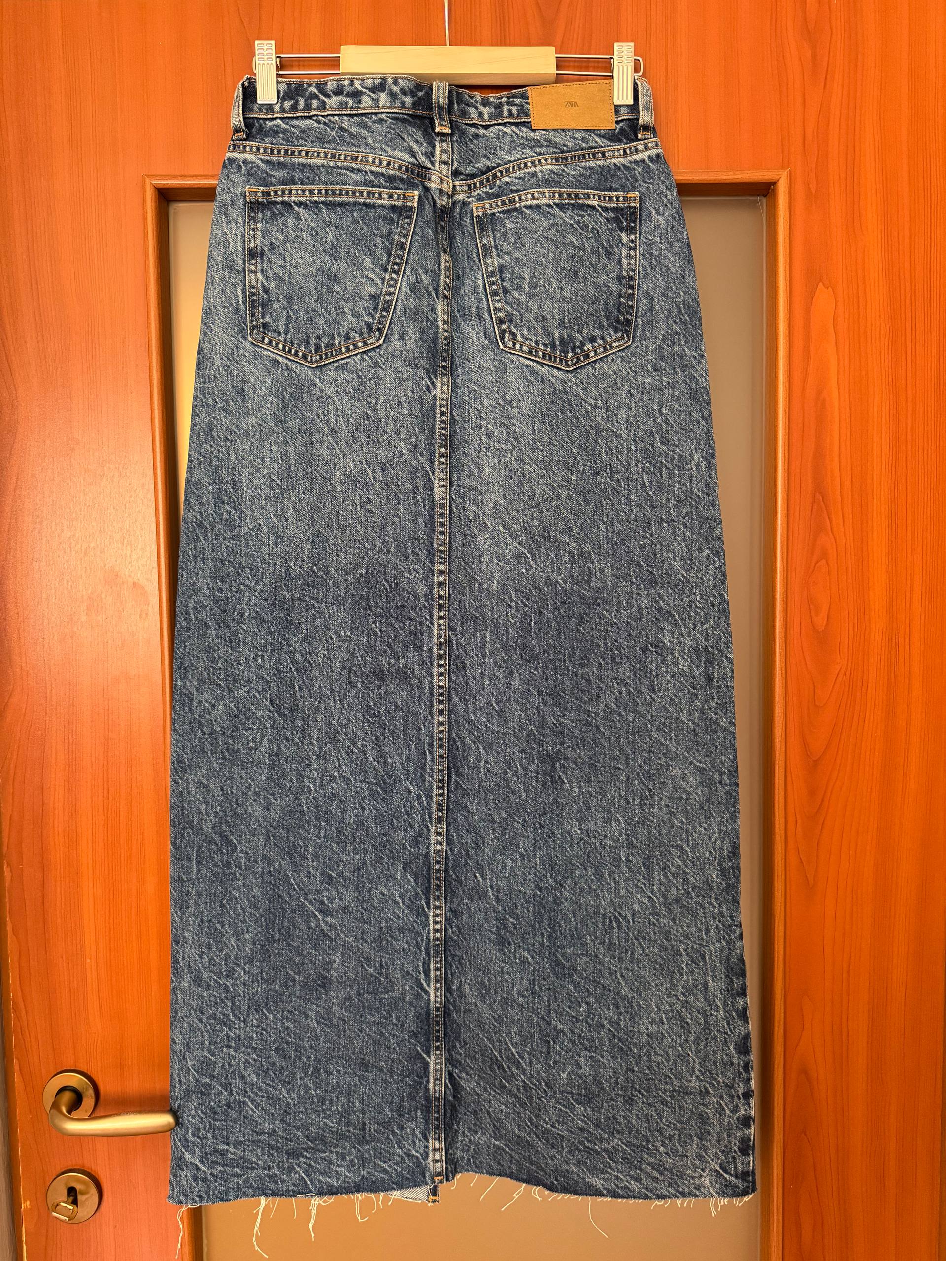 Denim maxi suknja ZARA photo 2