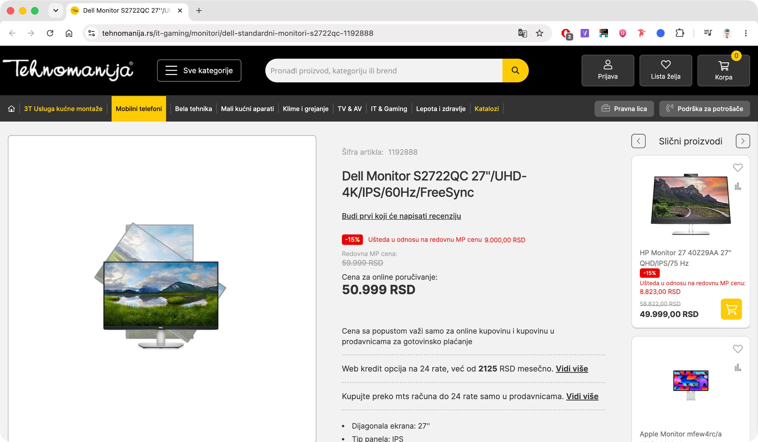 Dell S2722QC