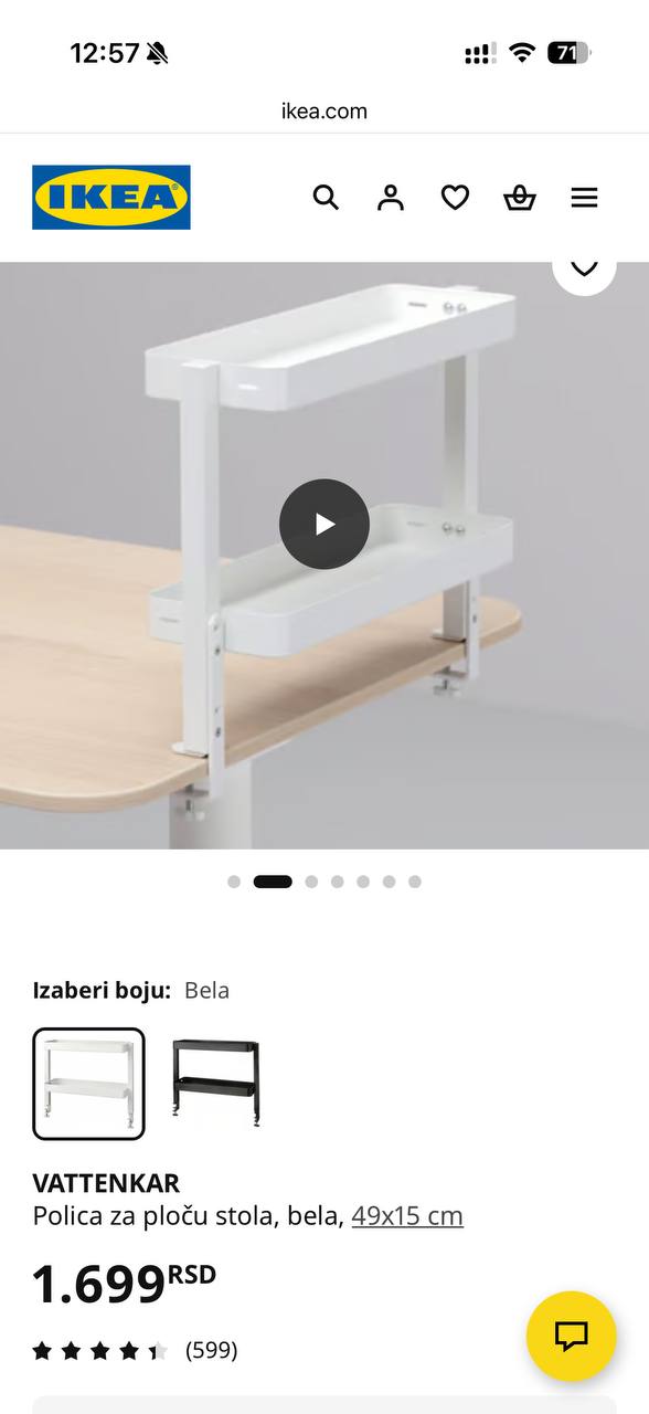 Police za sto ikea photo 2