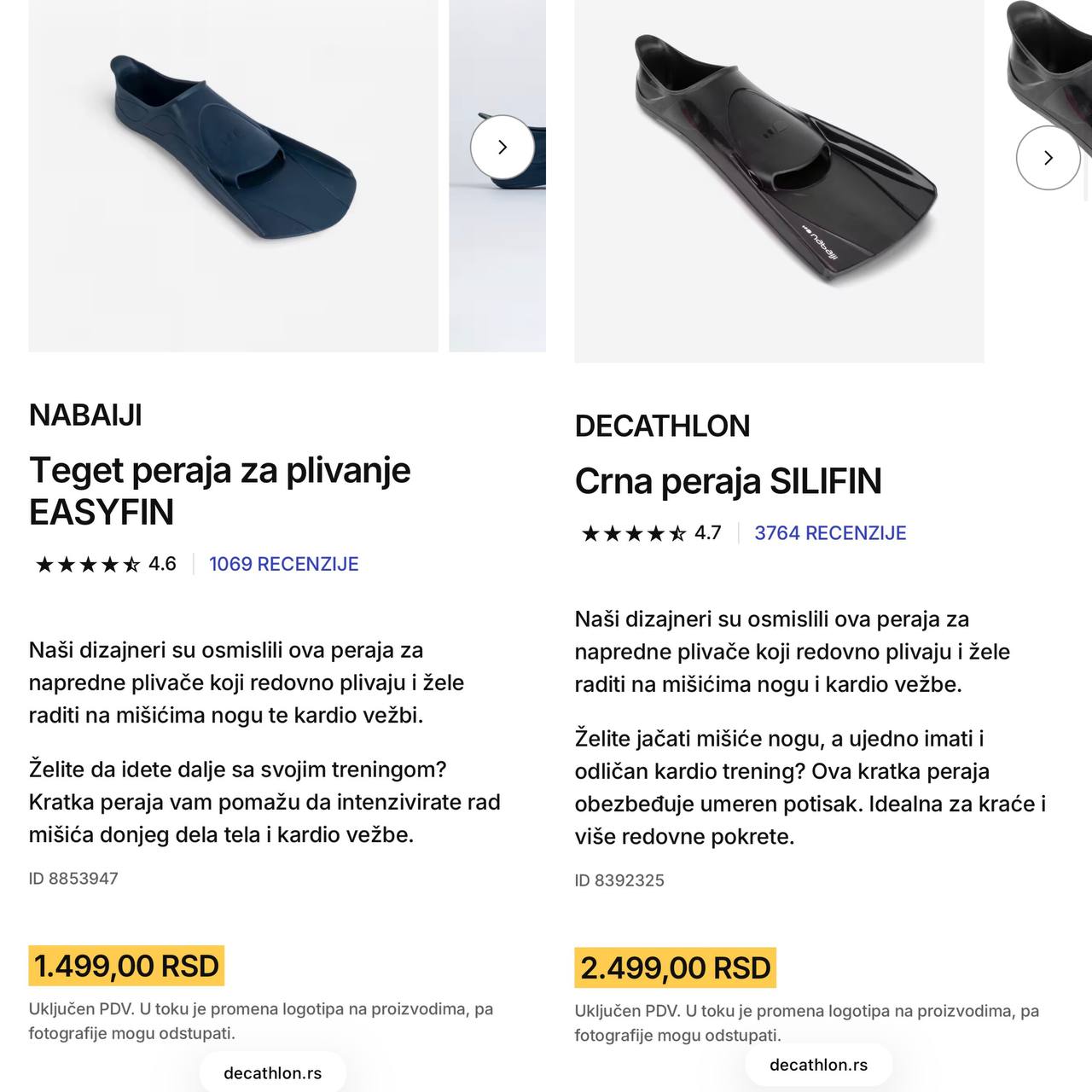 Fins Decathlon Silifin