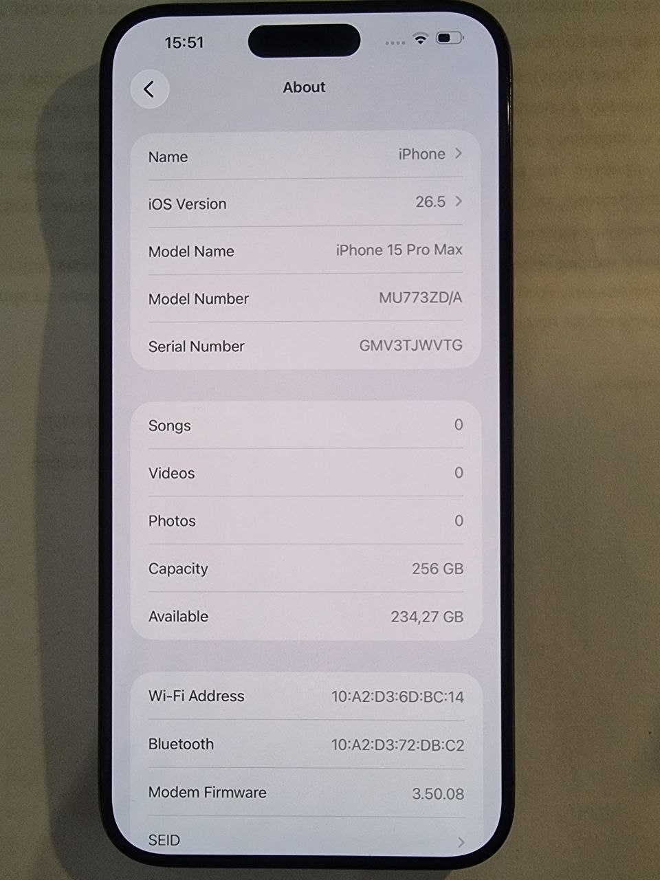iPhone 15 Pro Max