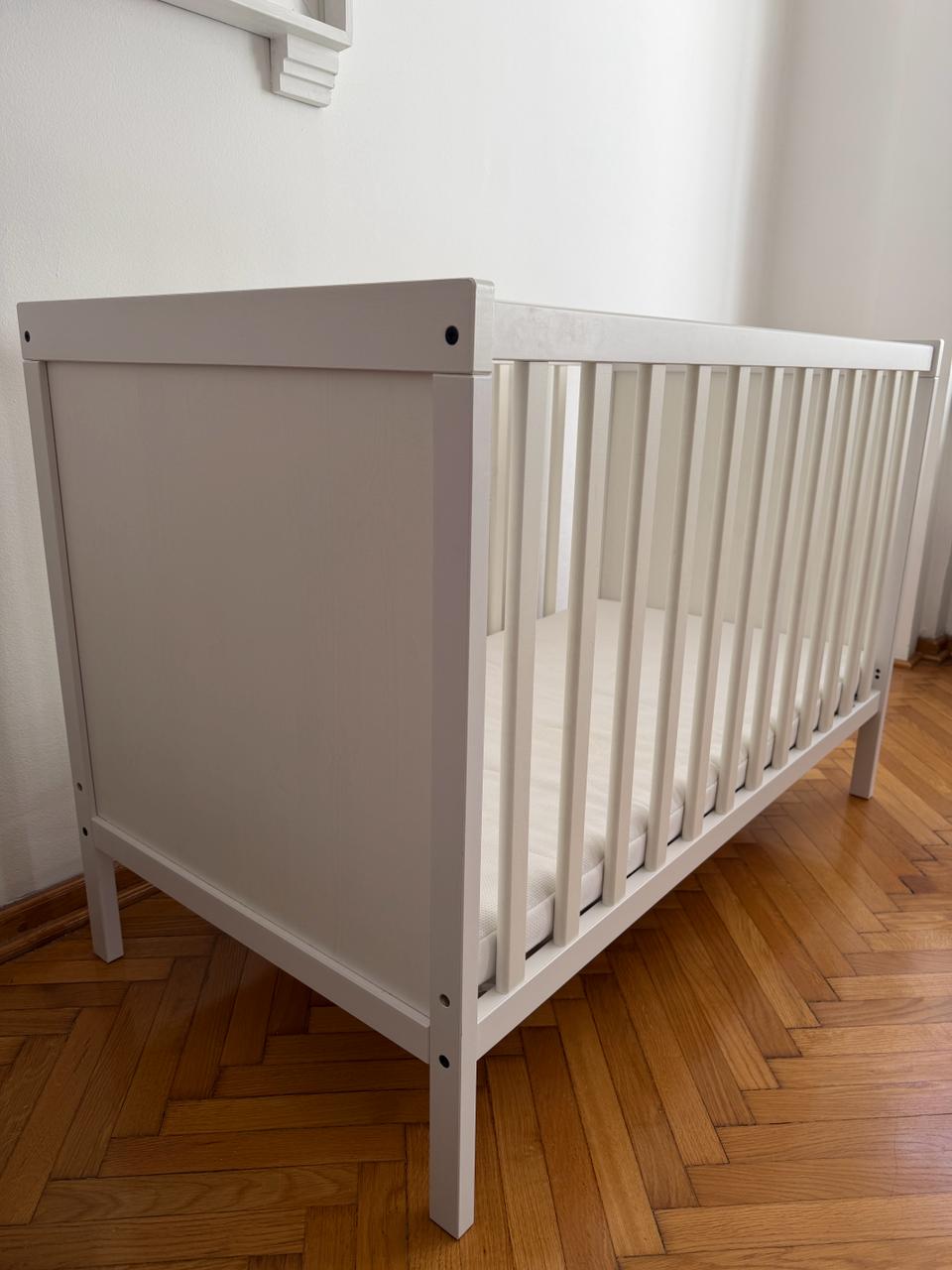 Детская кроватка IKEA SUNDVIK + матрас KRUMMELUR photo 3