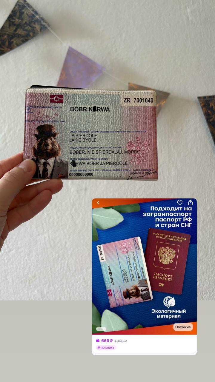 Passport cover