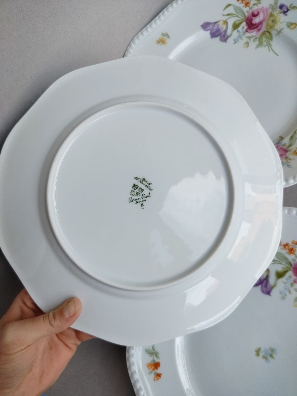 Porcelanska nemačka ploča sa rukohvatom od Porzellanfabrik Reinecke photo 5