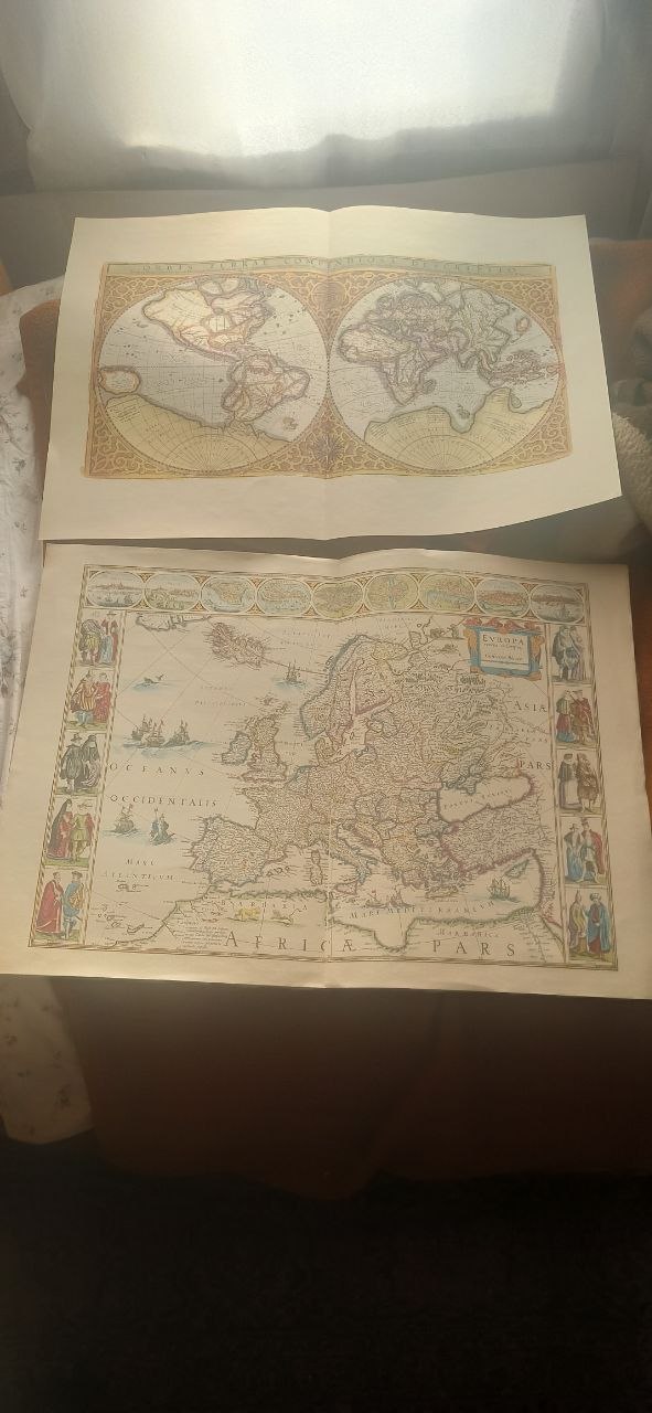 Гравуре Germanских градова и крепостава, карте Европе и света photo 4