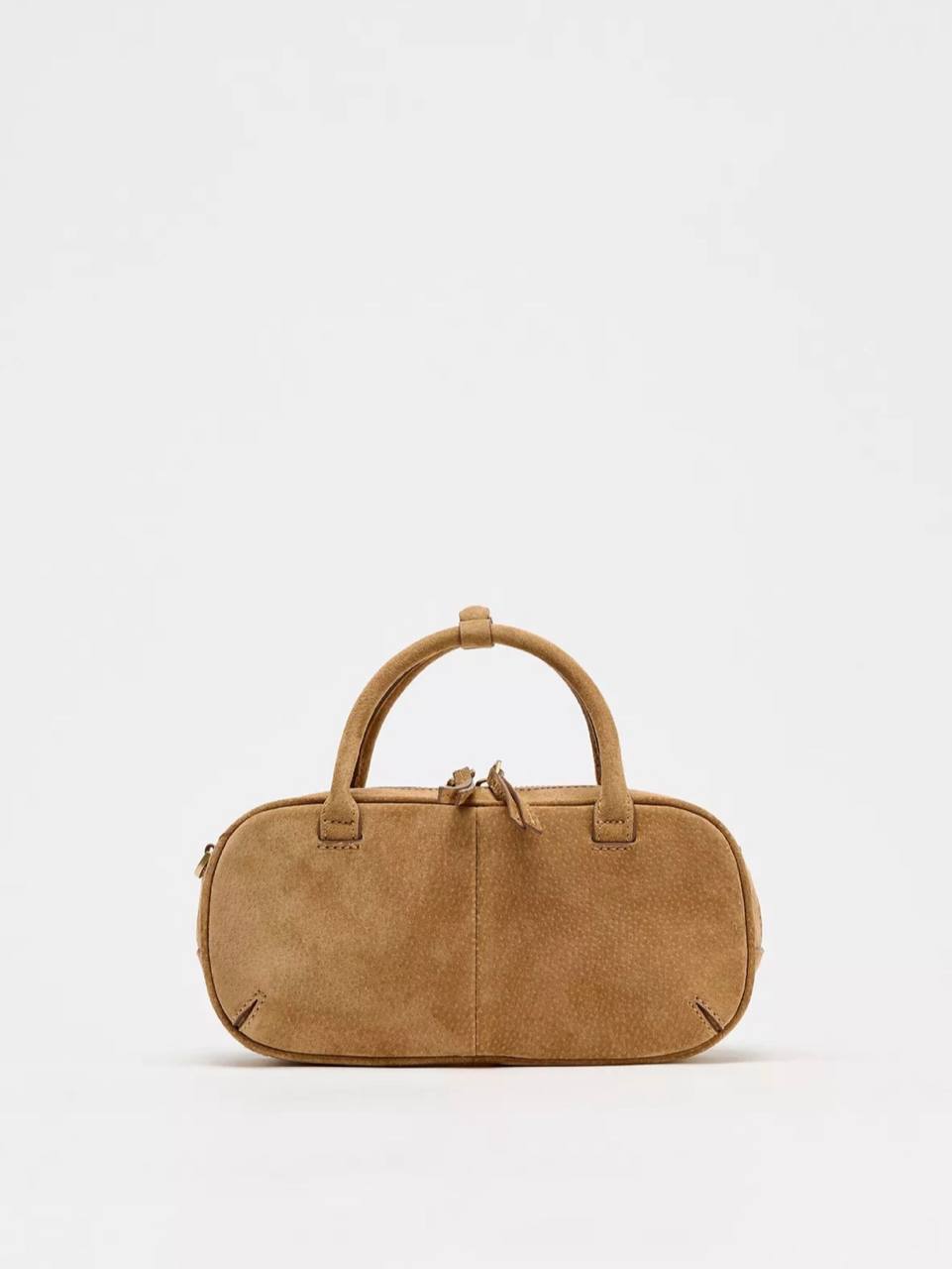 MINI DOUBLE HANDLE SPLIT SUEDE BAG - Zara photo 4