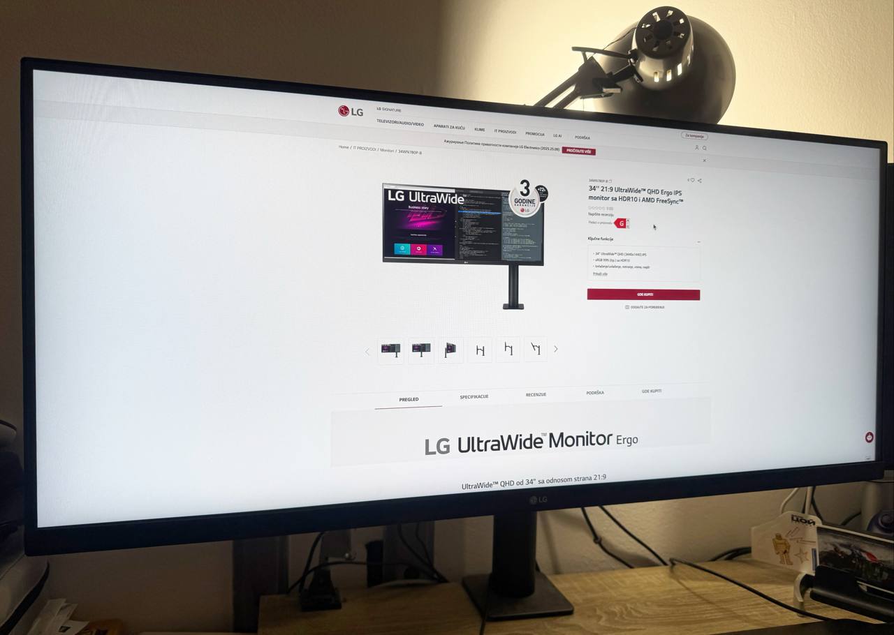 LG 34” (34WN780P-B) монитор photo 2