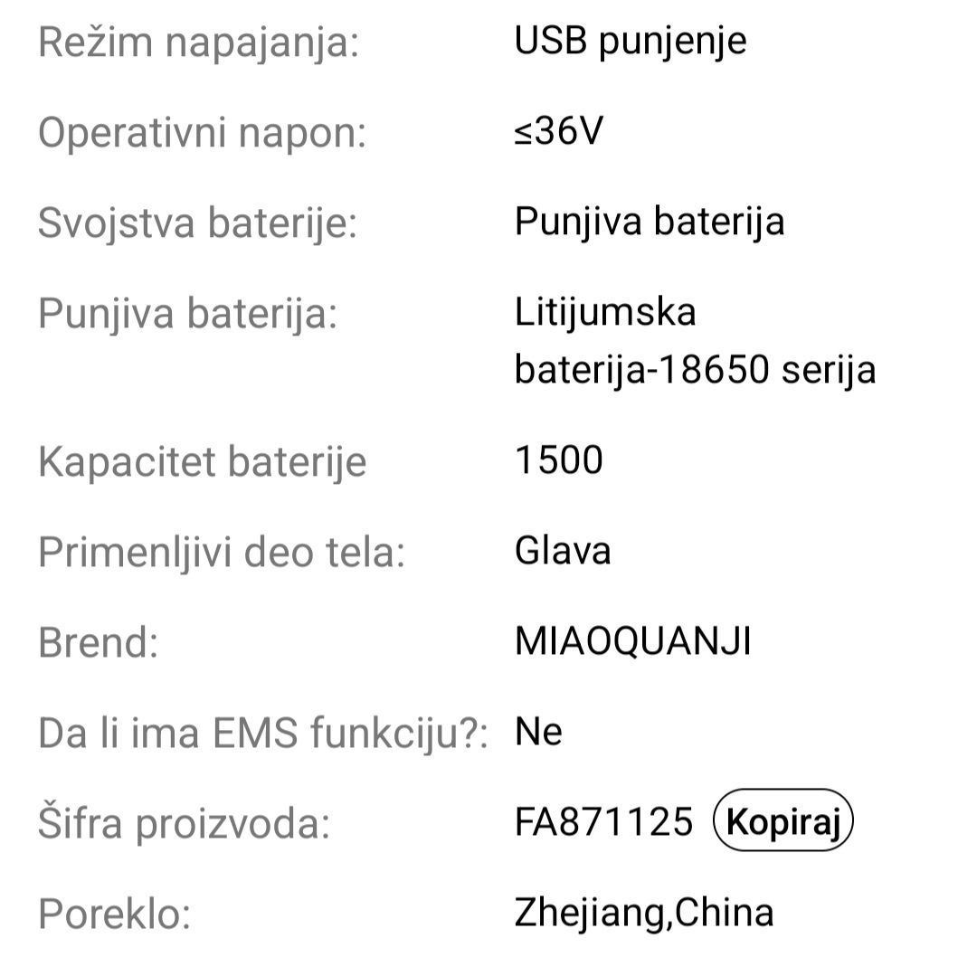 електромасажер за главу photo 6