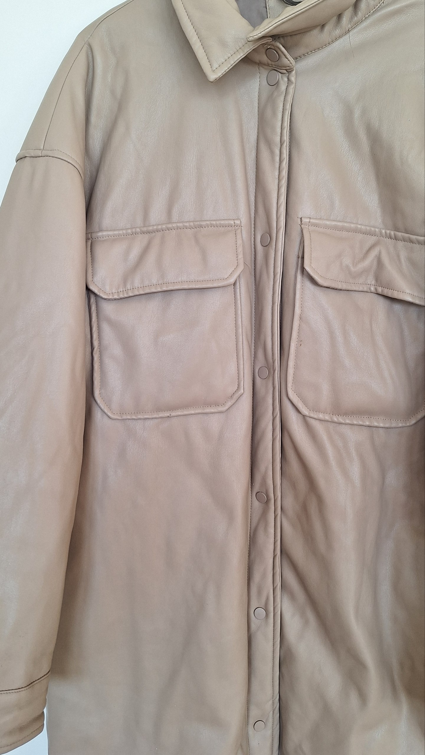 Leatherette coat/jacket