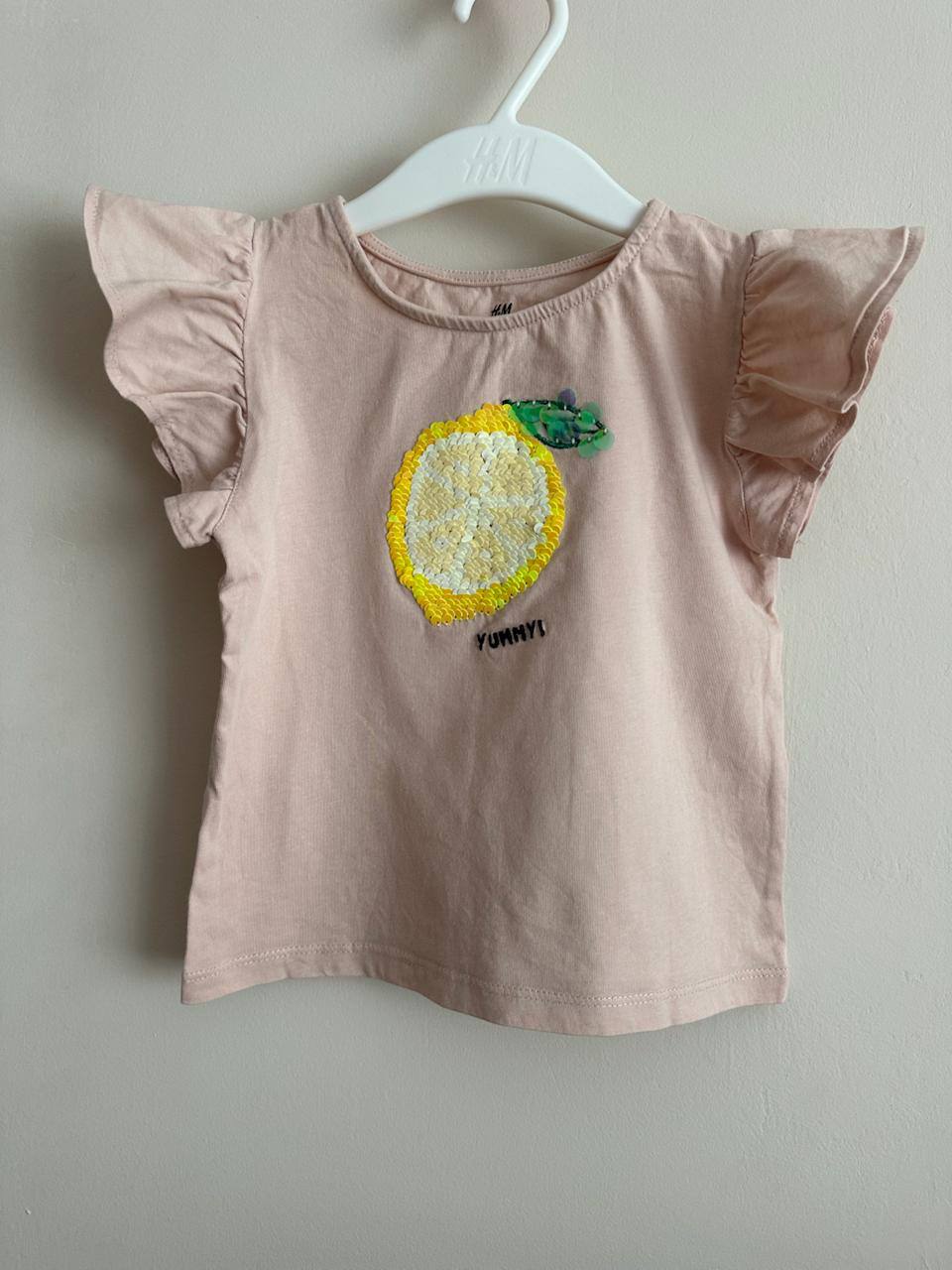 Ecru H&M t-shirt with rainbow photo 2