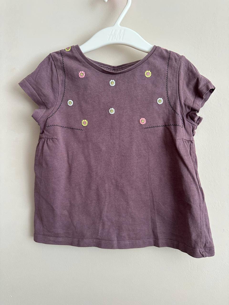 Ecru H&M t-shirt with rainbow photo 5