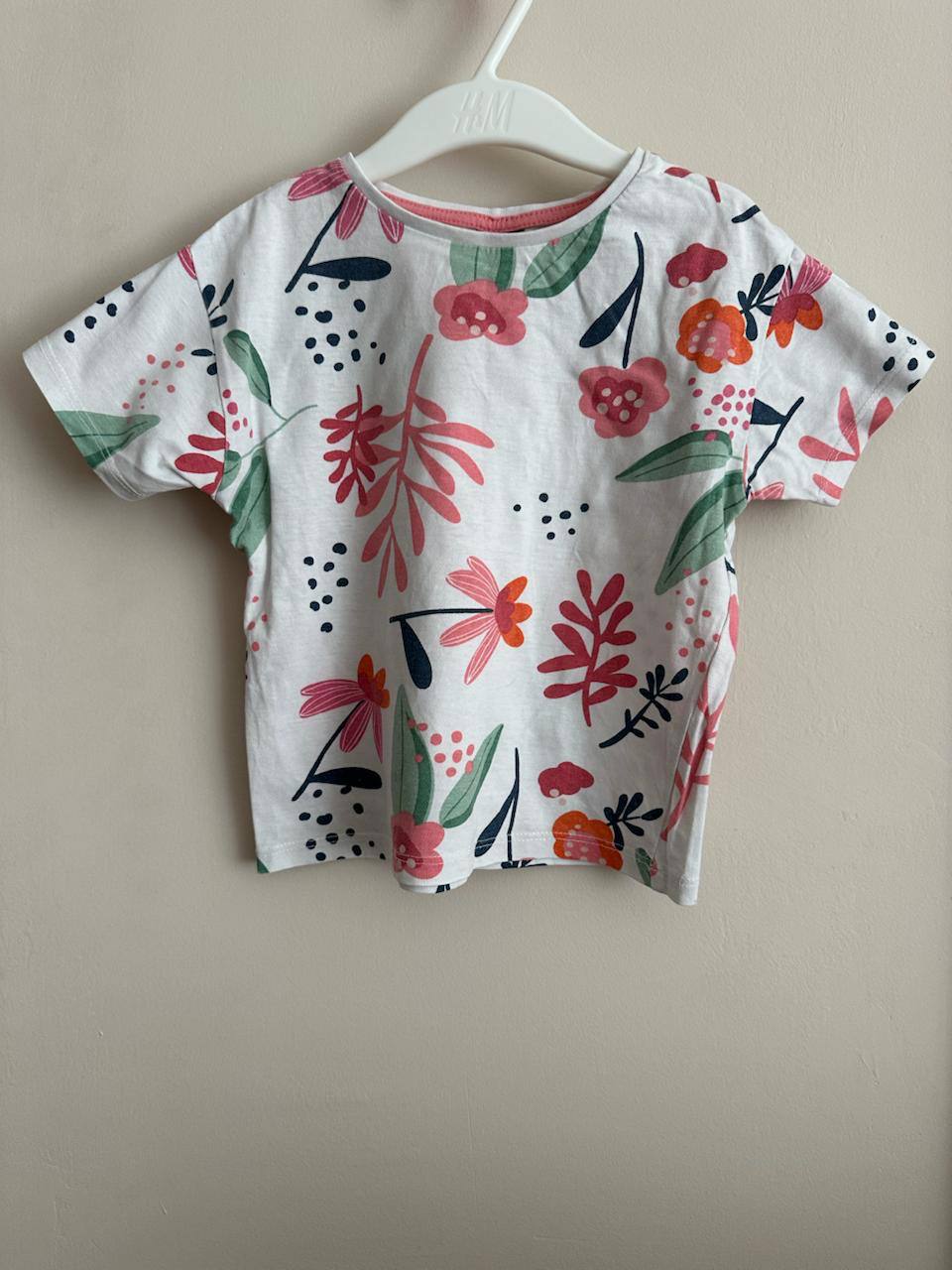 Ecru H&M t-shirt with rainbow photo 6