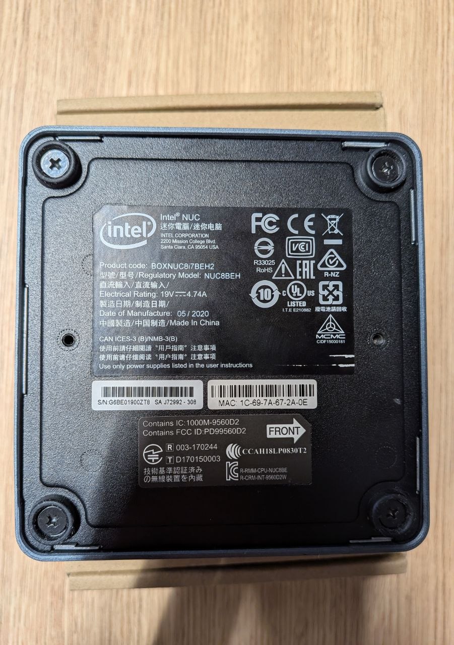 мини пк Intel NUC (NUC8i7BEH) photo 3