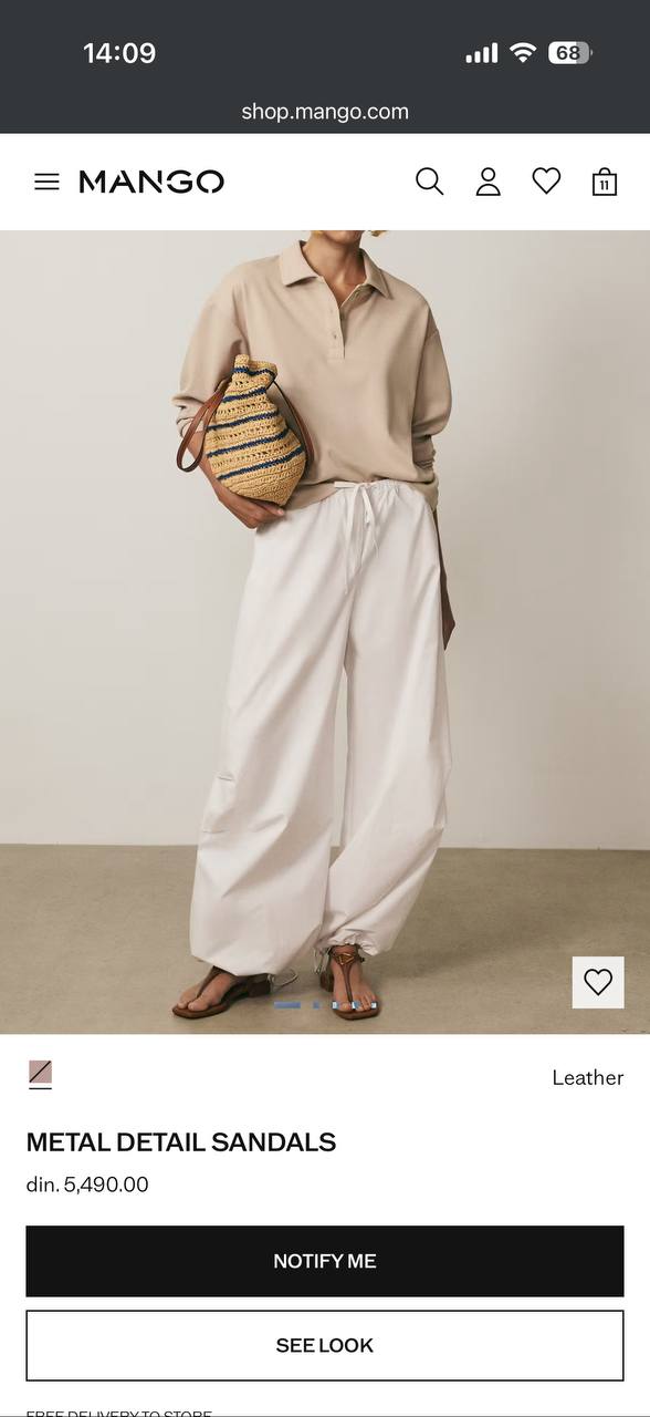 Сандалии Mango photo 4