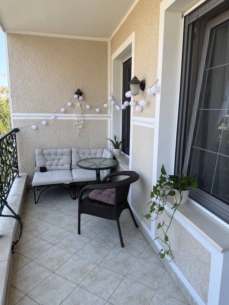 Corner sofa for balcony IKEA JUTHOLMEN