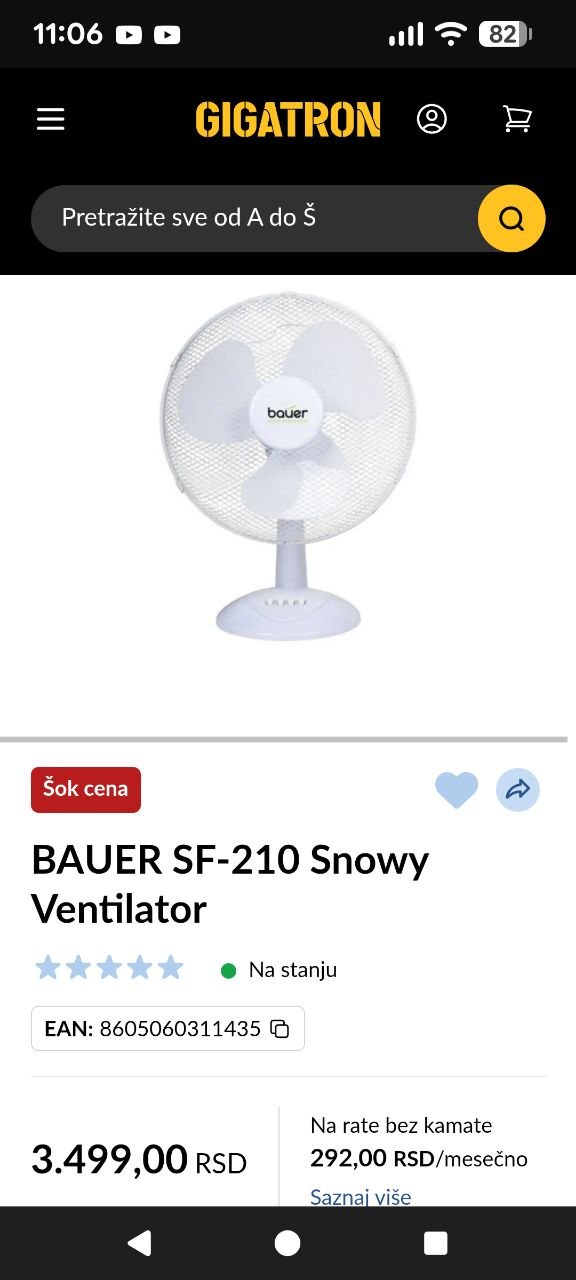 Namenski ventilator BRAUN photo 2