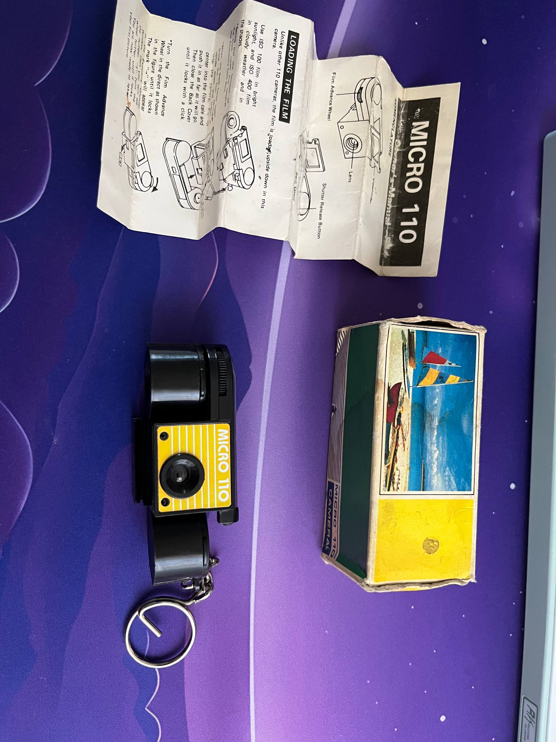Micro camera 110, Retro camera from the 80s