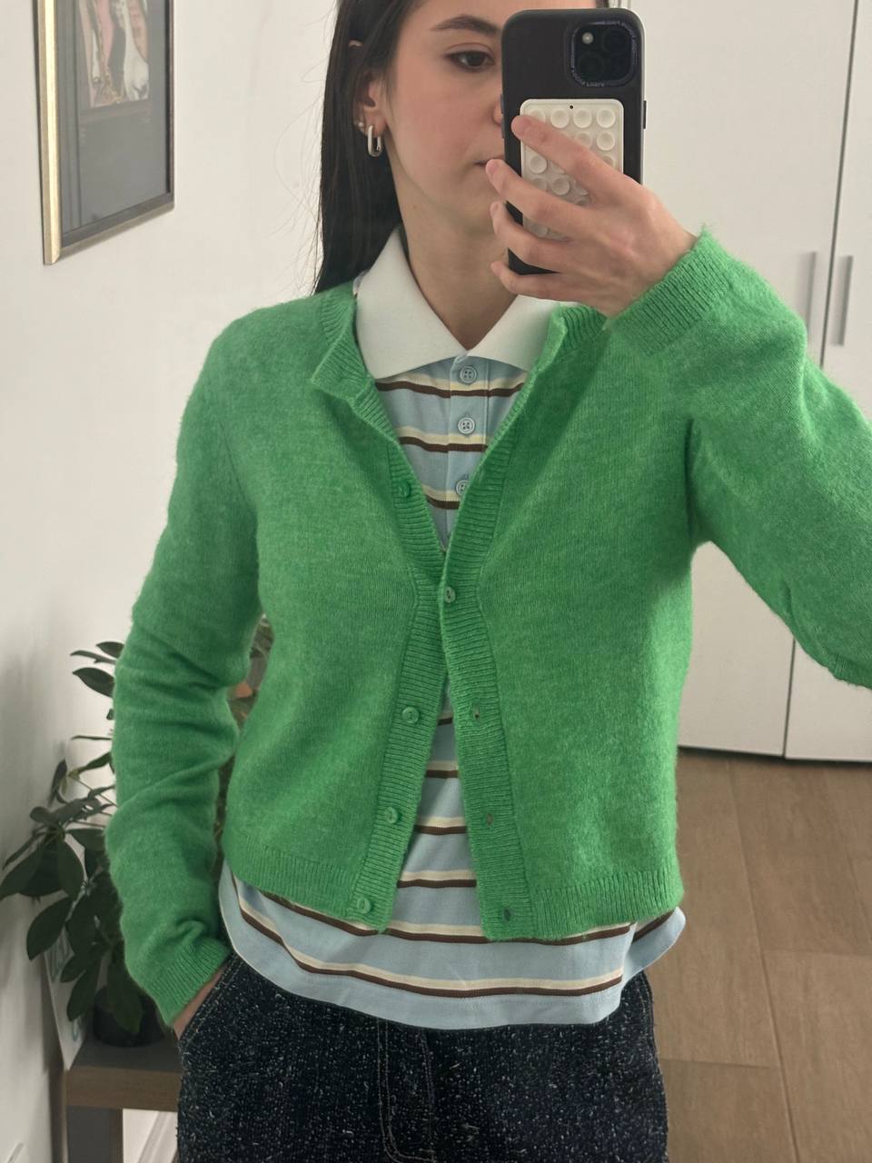 Зелена кардигана Divided H&M