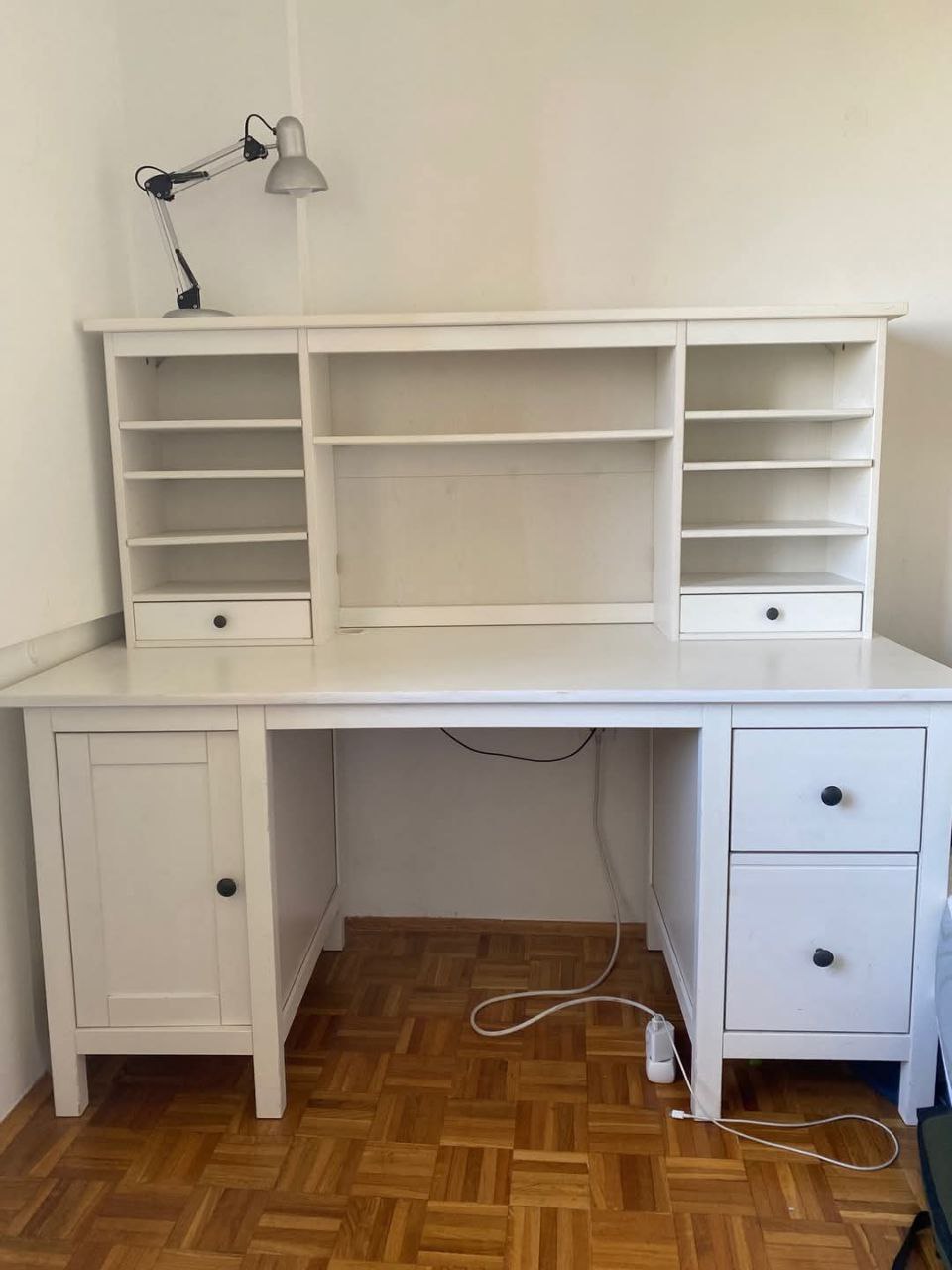 IKEA HEMNES table with shelf