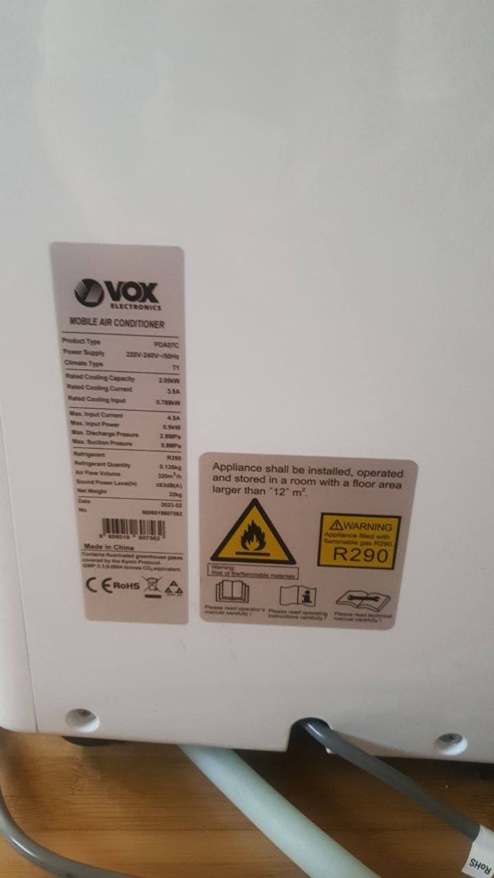 mobile floor air conditioner VOX photo 3