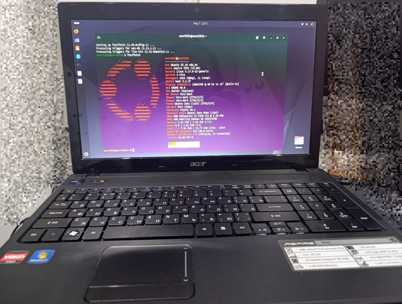 Acer 5552 photo 2