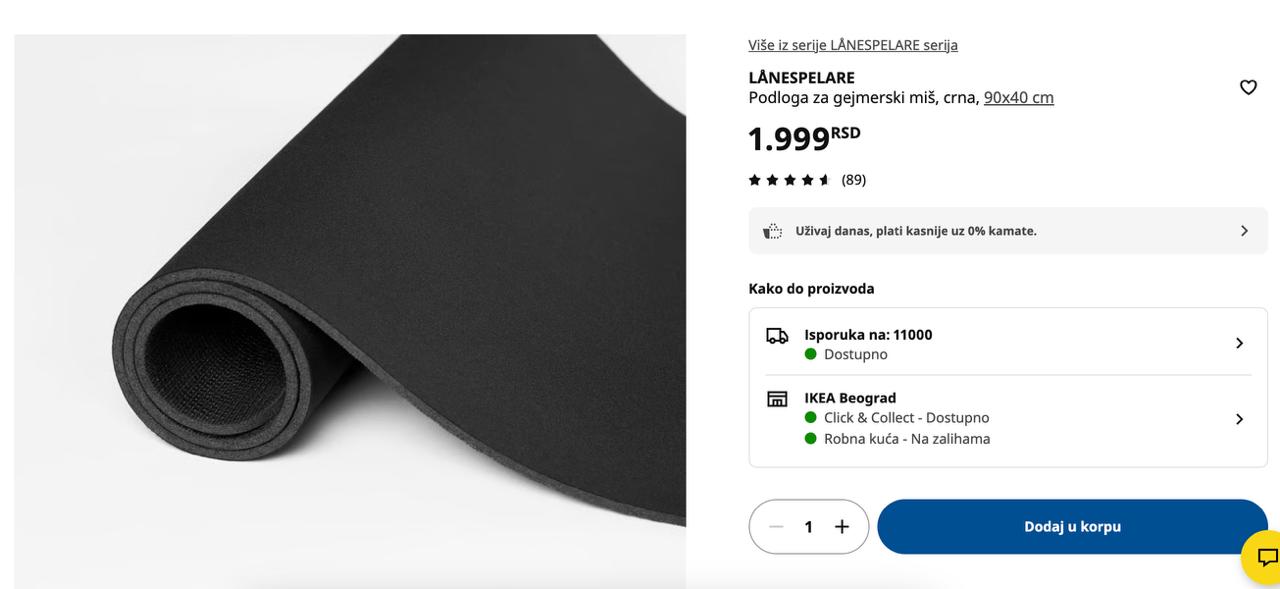 Miša IKEA LÅNESPELARE