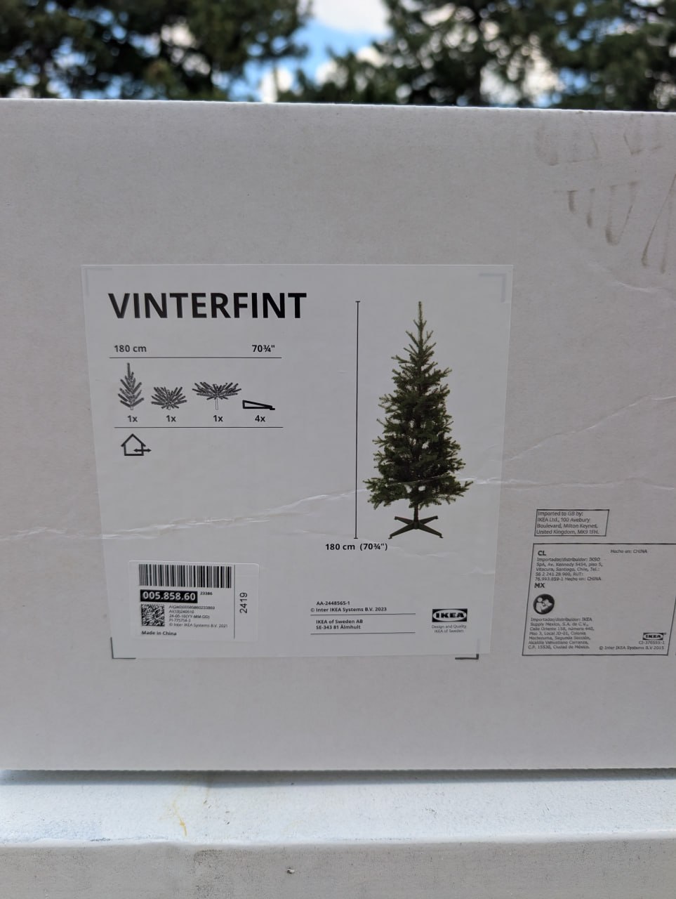 IKEA VINTERFINT stakleni Božićni ukrasi photo 2