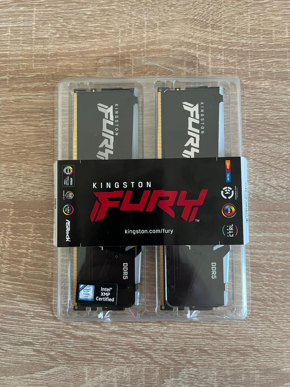 Kingston FURY Beast Black DDR5 32GB (2x16GB) 6000MT/s CL40 KF560C40BBK2-32