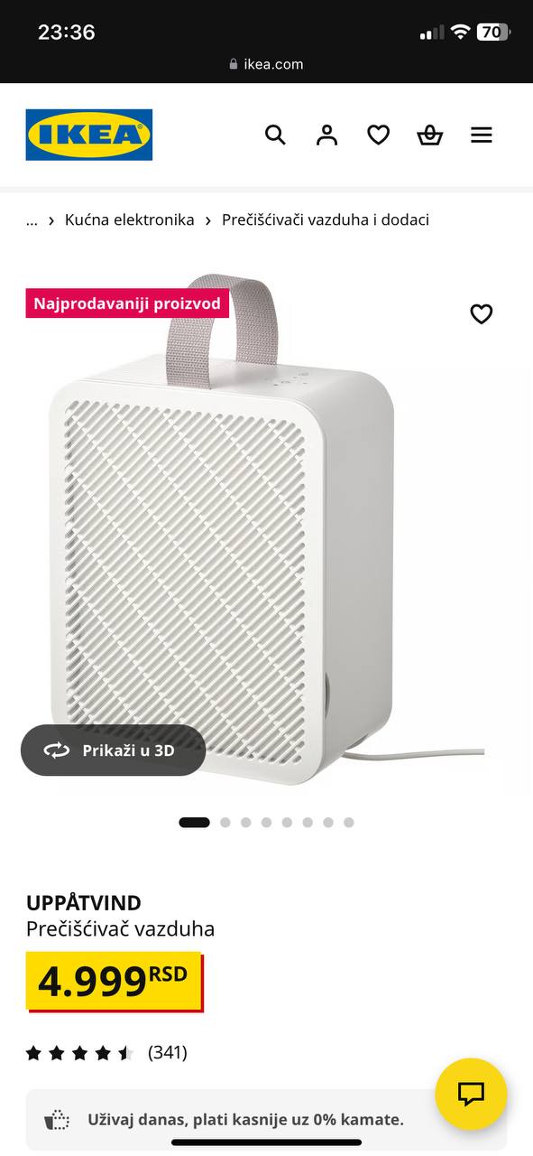 Очиститель воздуха Ikea photo 5