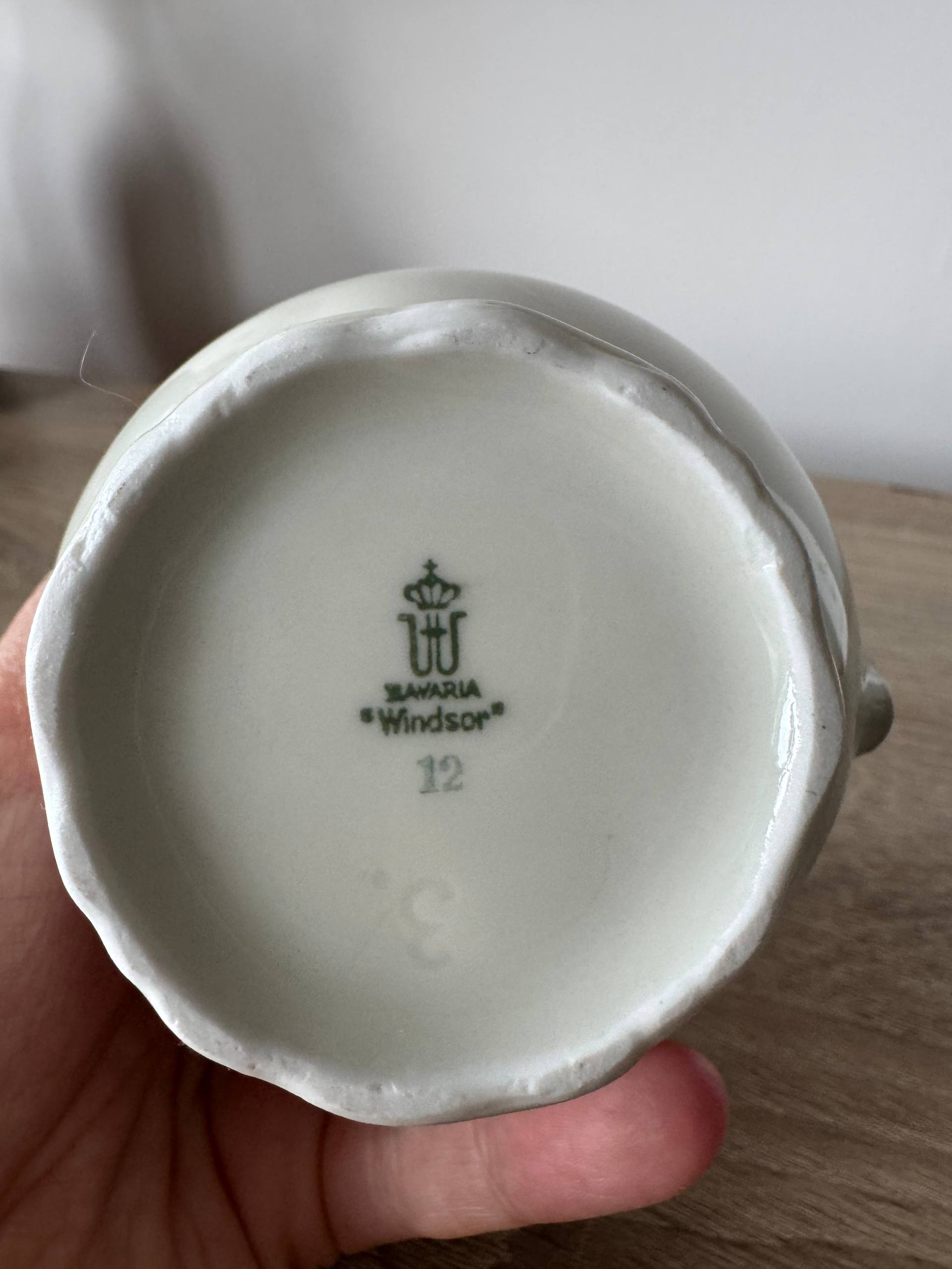 Vintage cream-beige porcelain milk jug/sauce dish photo 3