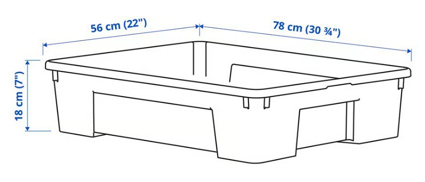 Ящики для хранения без крышки SAMLA из IKEA photo 5