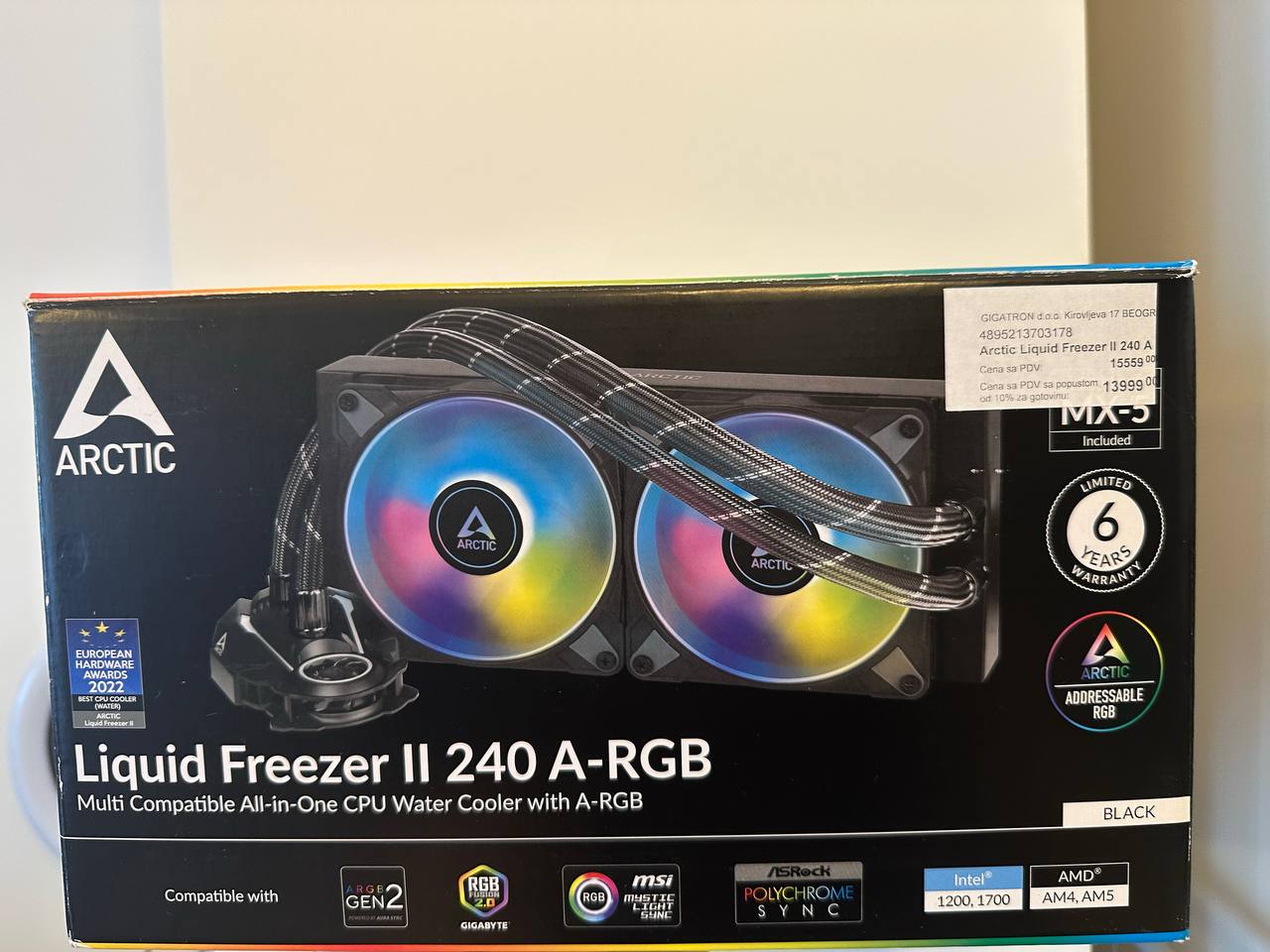 Arctic Liquid Freezer II 240 ARGB photo 3