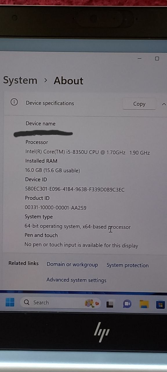 Laptop HP EliteBook 840 G5 photo 9