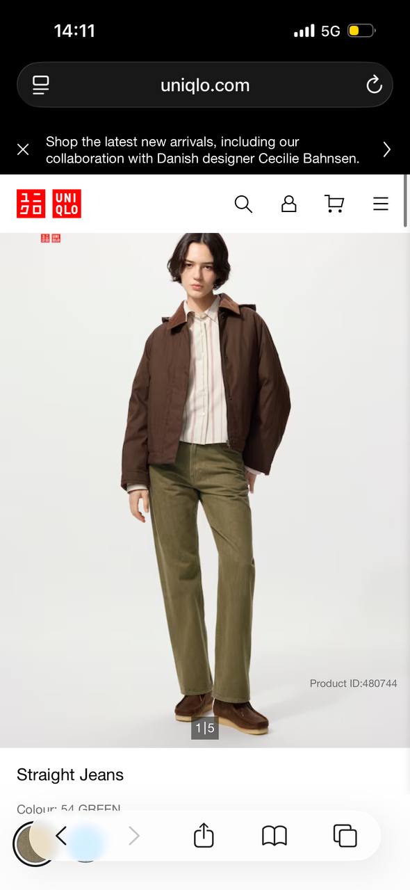 Džinsy Uniqlo JW Anderson kolekcija