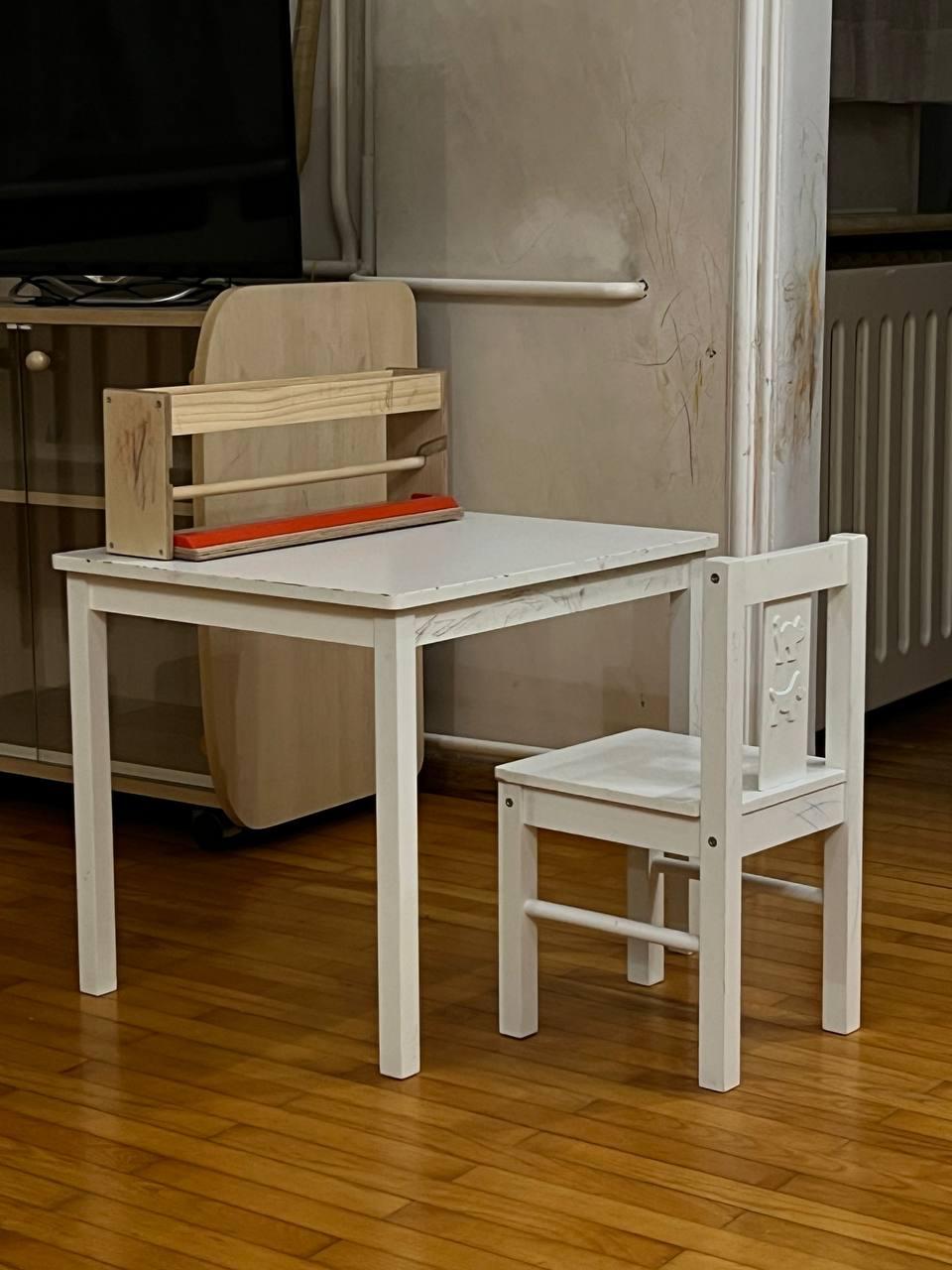 Детский столик, стулик и держатель для рулона бумаги (IKEA) photo 3