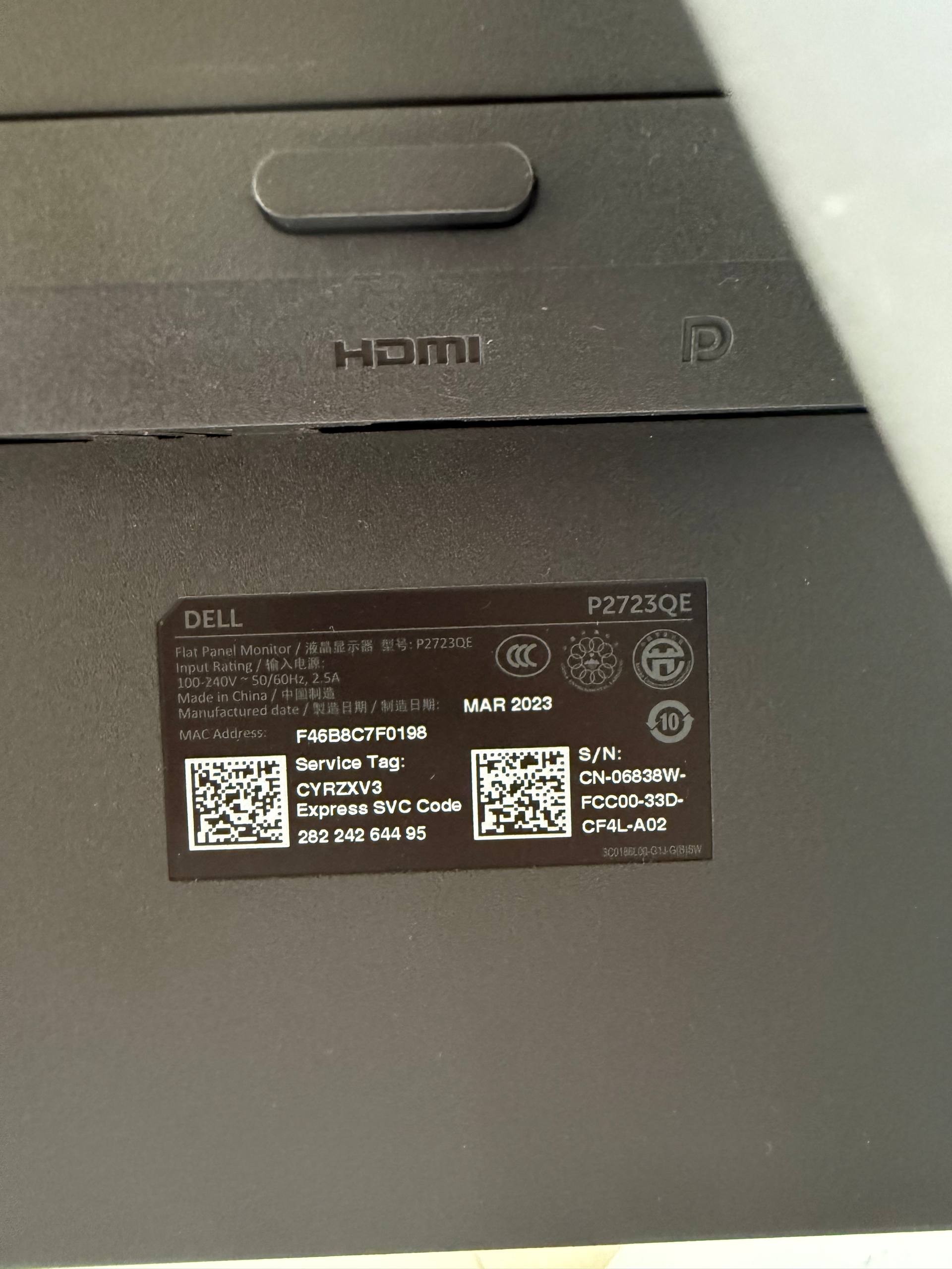 Dell P2723QE монитор photo 3