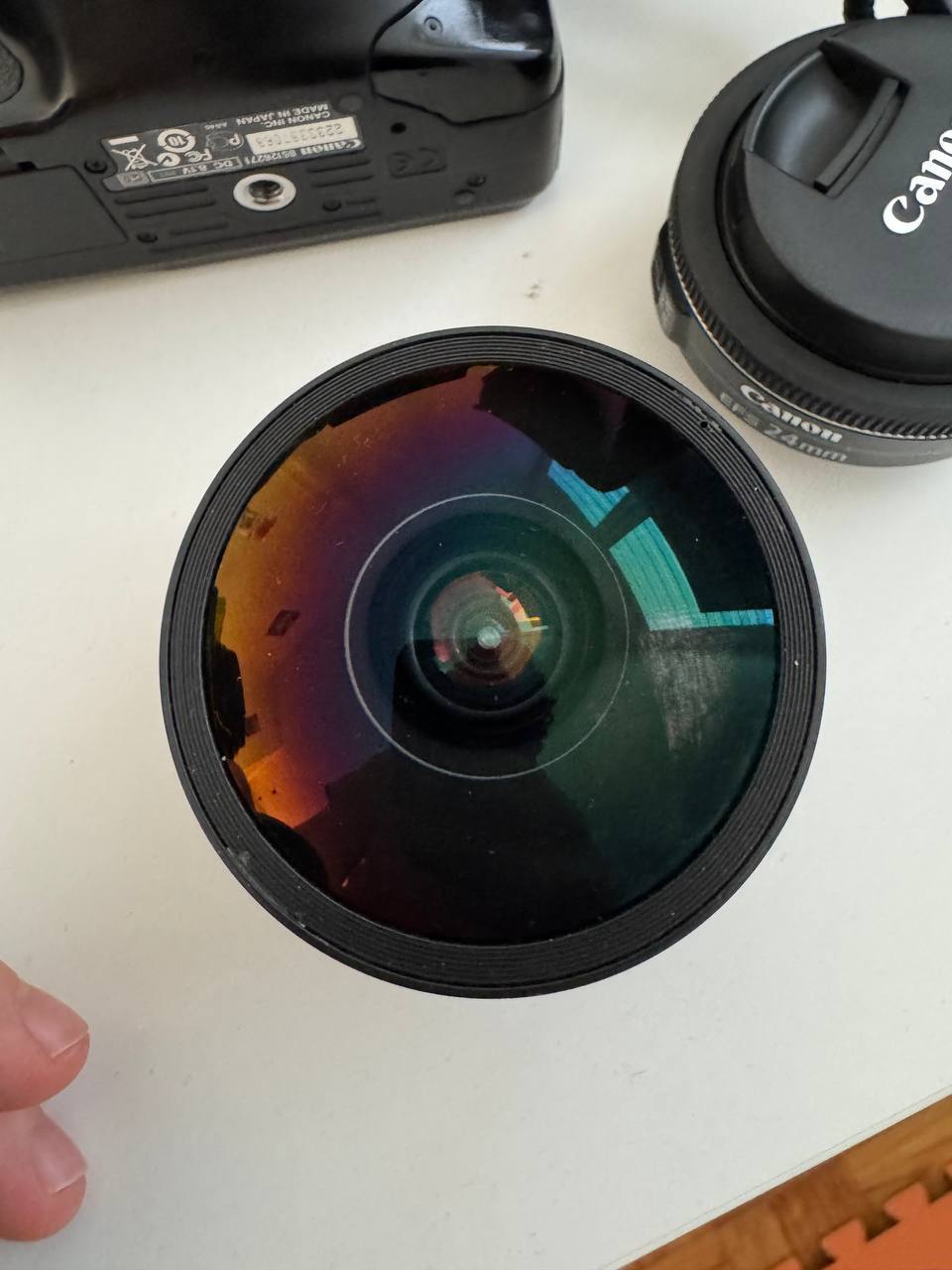 Fishey/Ribi glasan Peng 8mm sa adapterom za Canon
